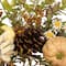 28" White Sunflowers & Pumpkins Fall Harvest Wreath